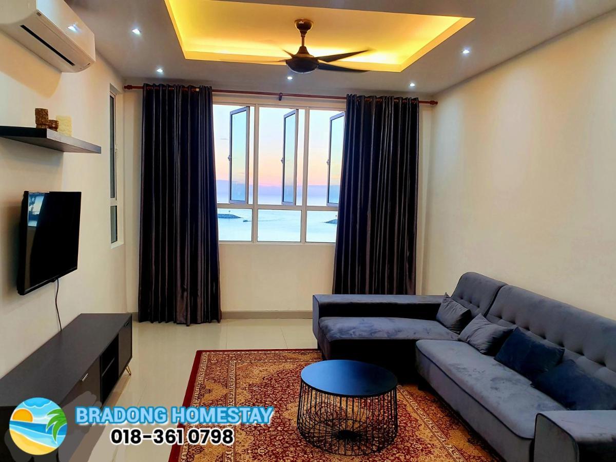 Bradong Homestay - Musllm Only, 3 Queen Bedrooms, Seaview, Infinity Pool, Gym, Near Drawbridge & Ktcc Mall Kuala Terengganu Dış mekan fotoğraf